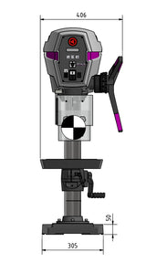 Tischbohrmaschine OPTIdrill DP 26-T (400 V)