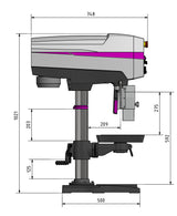 Tischbohrmaschine OPTIdrill DP 26-T (400 V)