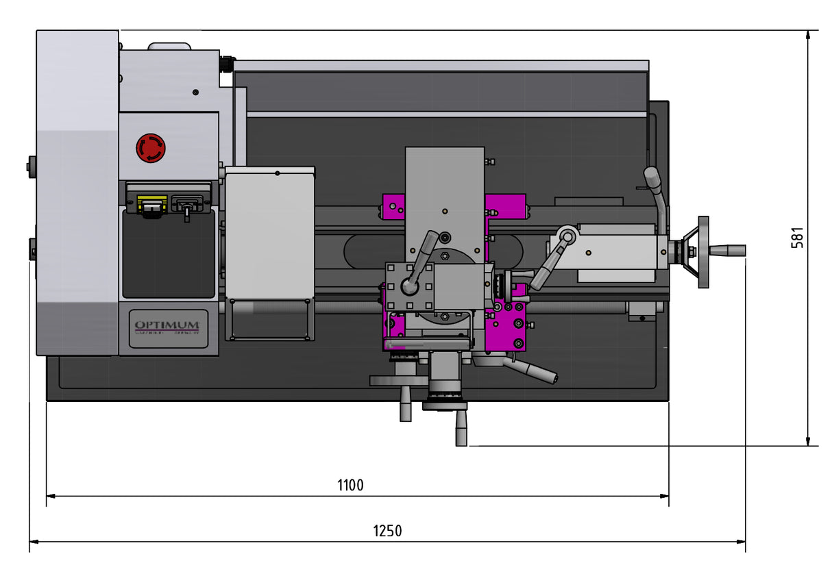 Drehmaschine OPTIturn TU 2406 (400 V)