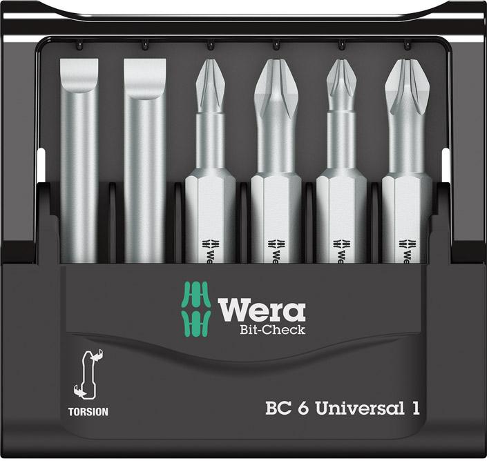 Bit-Satz Bit-Check 6 Universal 1 Wera 