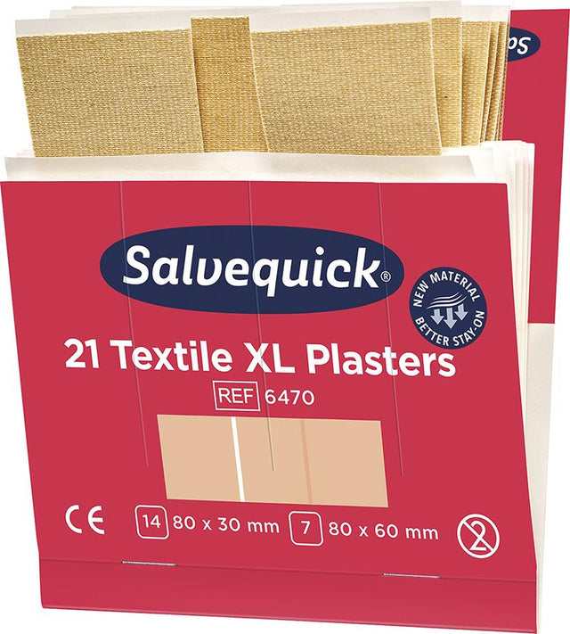 Salvequick Nachf.6x21Pfl. Textil extra groß  