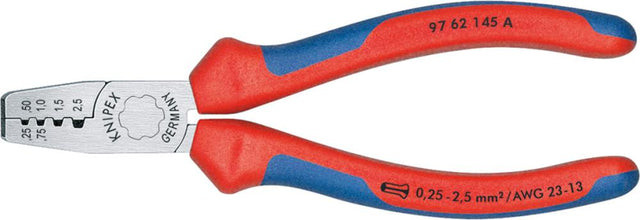 Aderendhülsenzange mit Mehrkomponenten-Griffen 145mm qmm KNIPEX