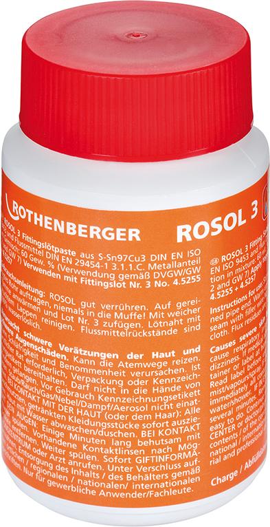 Weichlötpaste Rosol 3 250g Flasche Rothenberger  