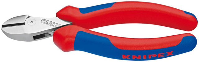 Kompakt-Seitenschneider verchromt mit Kunststoff-Griffen 160mm KNIPEX