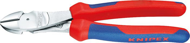 Kraft-Seitenschneider verchromt mit Mehrkomponenten-Griffen 160mm KNIPEX