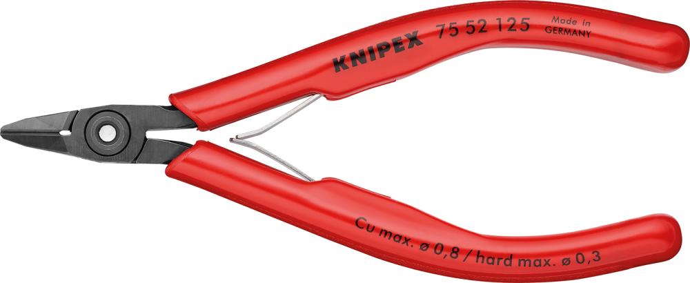 Seitenschneider Elektronik Spitzkopf 125mm KNIPEX