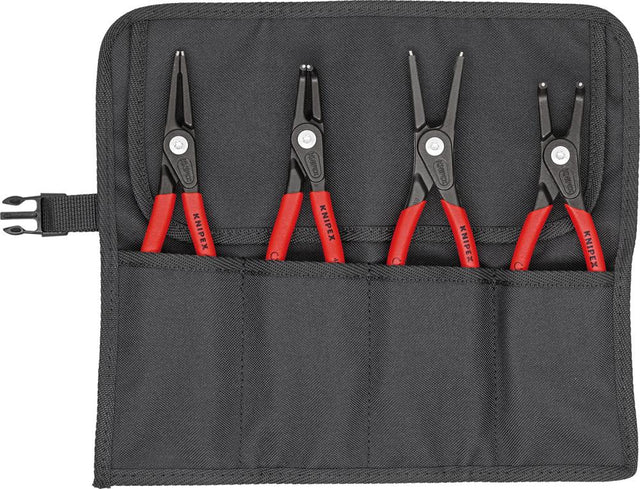 Sicherungsringzangen-Satz Präzision in Rolltasche 4-teilig KNIPEX