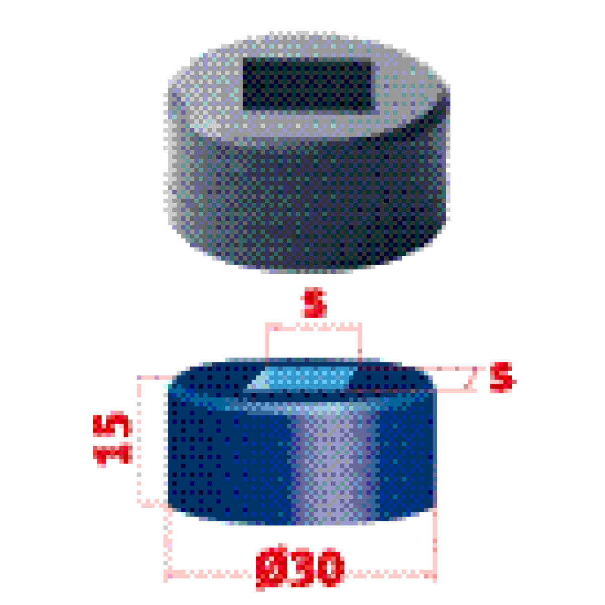 Vierkant-Matrize Metallkraft Nr.30 10,2 mm