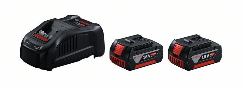 Akku Starter-Set: 2 x GBA 18 Volt, 5.0 Ah und GAL 1880 CV