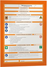 Informationsrahmen A4 2 Stück, orange