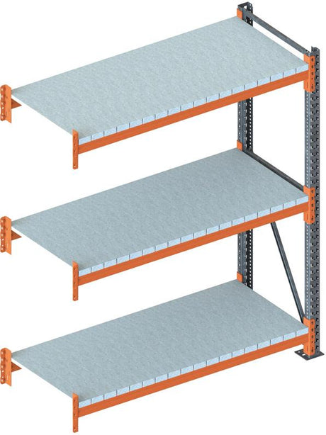 Großfachregal MULTIPAL S B2225xT800xH3300 mm Anbaufeld 5 Böden Fachlast 1700kg