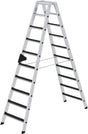 Alu-Stehleiter 2x10Stufen clip-step R13 Gesamthöhe 2,32 m Arbeitshöhe bis 3,85 m