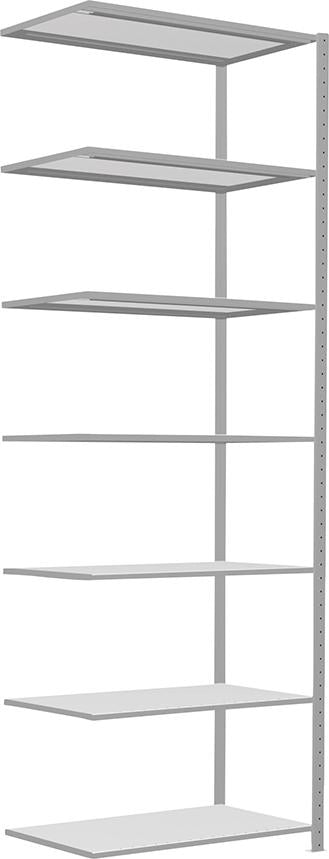 Steckregal B1000xT600xH3000 mm Anbaufeld 7 Böden vzk Fachlast 330kg