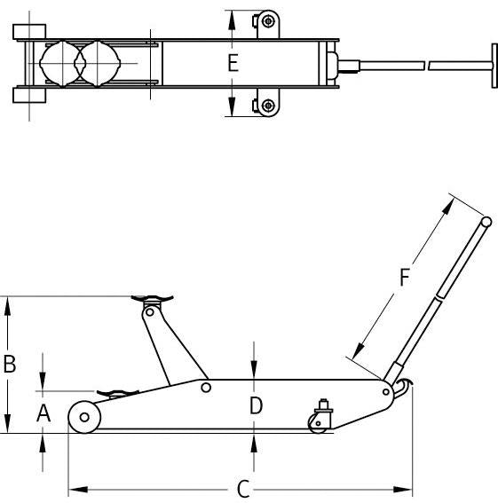 Rangierheber 15,0 t langer Rahmen