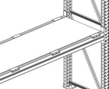 Spanplattenboden B2700xT800xH19 mm mit Tiefenauflage Multipal