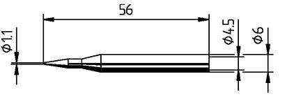 Lötspitze bleistiftspitz gerade 0162BD Ersa