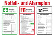 Notfall- und Alarmplan B600xH400 mm Kunststoff