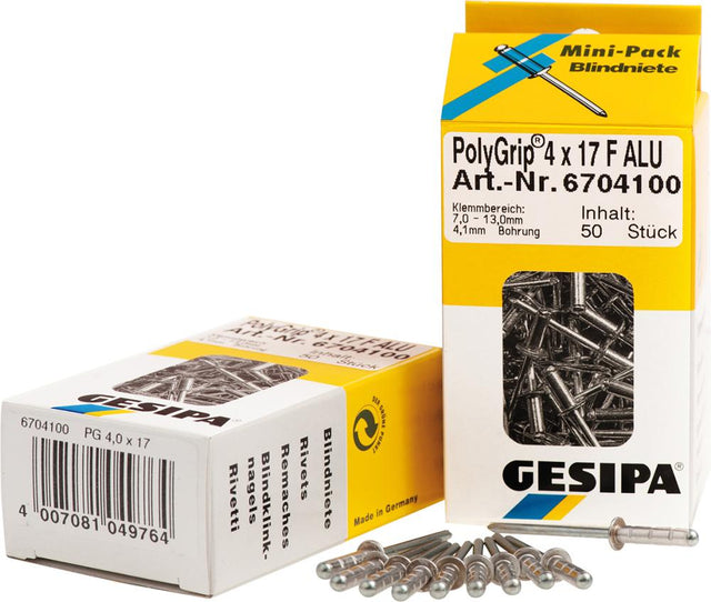 Mini-Pack PolyGrip Alu/Stahl 4 x 10 Gesipa