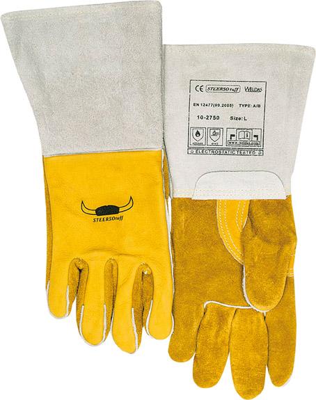 Schweißerhandschuh Nr. 10-2750, Gr. L gelb (1 Paar) Weldas