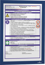 Informationsrahmen A4 2 Stück, dunkelblau