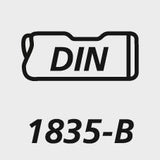 Sägeblattaufnahme DIN1835 Form B 100x22m