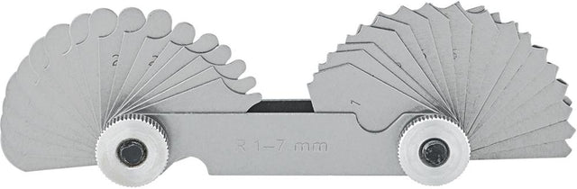 Radienschablone 17 Blatt 1,0- 7,0mm FORUM