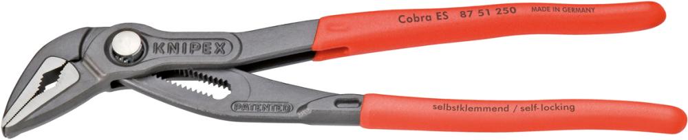 Wasserpumpenzange Cobra ES mit Mehrkomponenten-Griffen 250mm KNIPEX