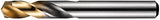 Kurzbohrer HSS DIN1897N 14,5mm 135G Typ N 2,5xD A02214.5 TiN Tip