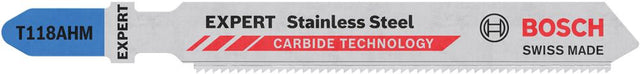 Stichsägeblatt EXPERT T 118 AHM Bosch VE à 3 Stück Stainless Steel, Sägeblatt, Stichsäge - 12696