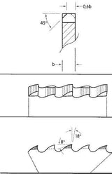 Metallkreissägeblatt HSS 225x2,0x32x180Z