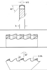 Metallkreissägeblatt HSS 275x2,5x40x220Z