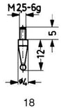 Messeinsatz Stahl Typ 18/ 1,0mm KÄFER