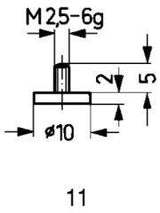 Messeinsatz HM Typ 11/10,0mm KÄFER