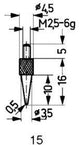Messeinsatz Stahl Typ 15/ 0,5mm KÄFER