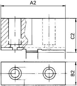 Vierbacken Satz Din6350Ab125Mm Röhm 1 - 3667