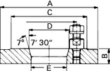 Stahlflansch Din55029 200Mm Kk 6 Röhm 2 - 3874