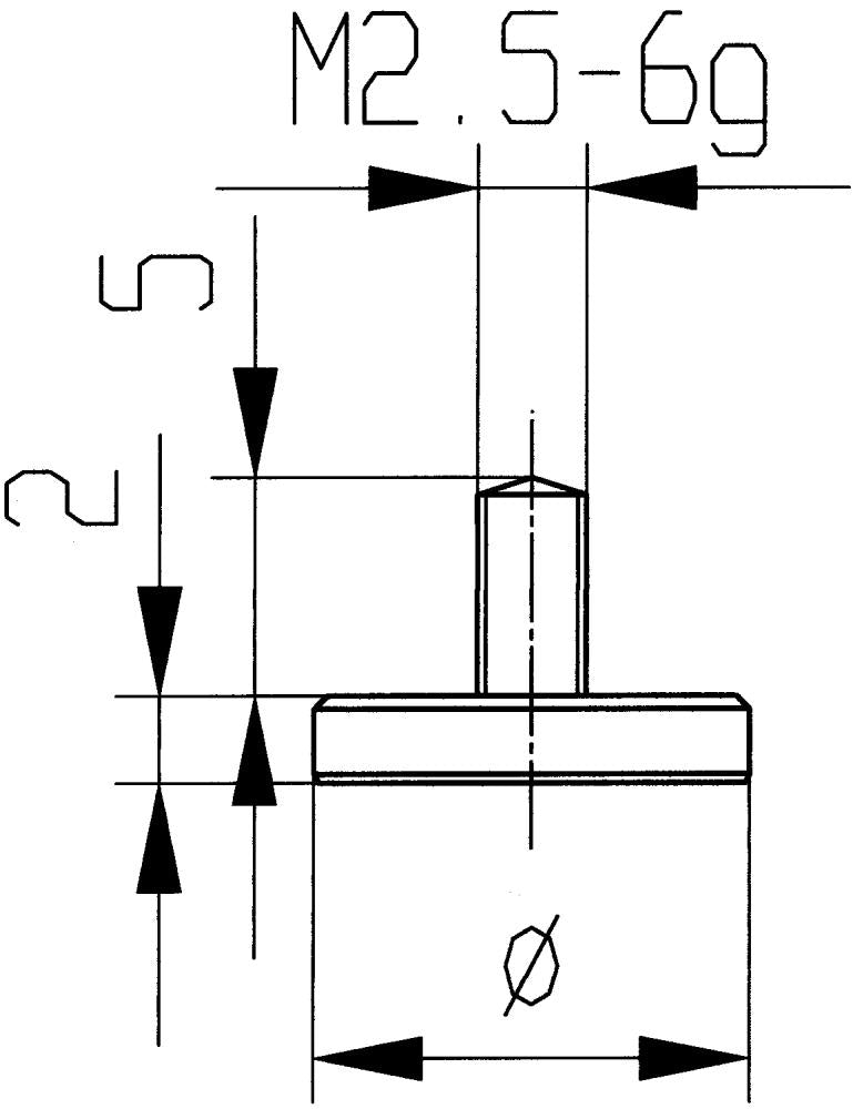 Messeinsatz Stahl Typ 11/20,0mm