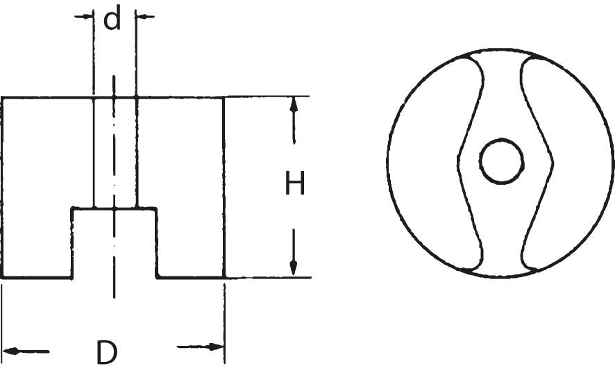 Knopfmagnet 31,8X25,4Mm Fortis 1 - 9030