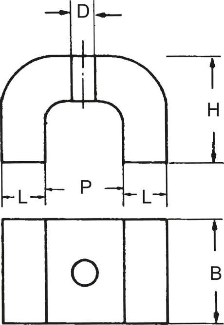 Hufeisenmagnet 40,0X25,0X25,0Mm Fortis 1 - 8991