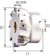 Eckfräser 90G D100Mm, Z12, Ik Für Ap.1003 2 - 9146