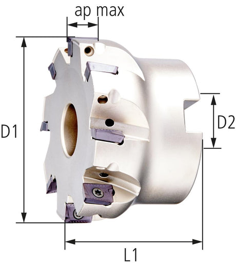 Eckfräser 90G D63Mm, Z8, Ik Für Ap.1003 2 - 9136