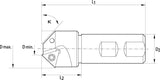 Fasfräser 60G D16Mm, Z1 Für Tcmt 1102. 1 - 9481