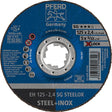 Trennscheibe SG X-LOCK STEELOX 125x2,4mm Pferd