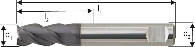 Bohrnutenfräser WN L VHM 10,00mm TiALN