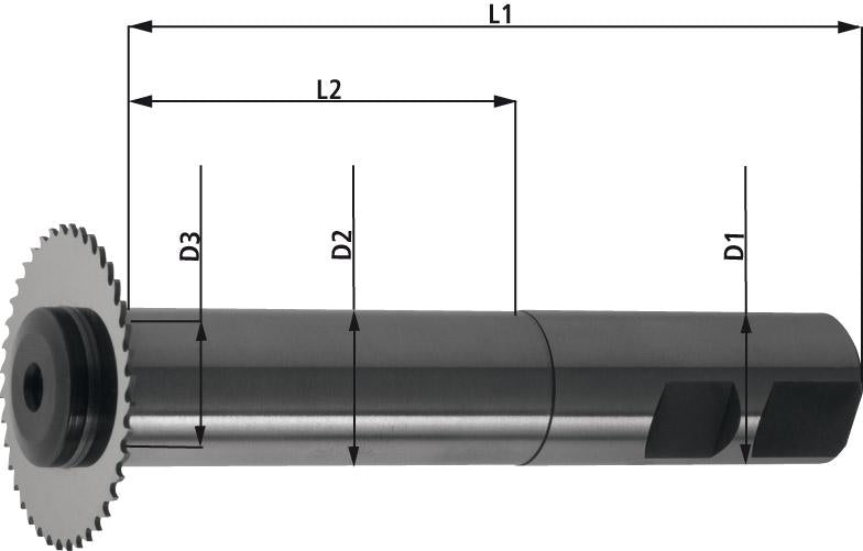 Sägeblattaufnahme DIN1835 Form B 25x8mm TSCHORN