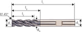 VHM HPC INOX Fräser D6527M 8,00VA Z4HB Carapace+