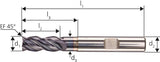 VHM HPC STEEL Fräser D6527L 4,00 Z4 Carapace