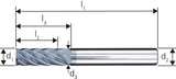 VHM Schaftfräser HPC 5mm D6527L Z4 SiTiAl Hart HA