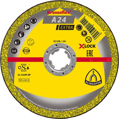 Trennscheibe A24EX X-LOCK115x2,5mm gekr. Klingspor