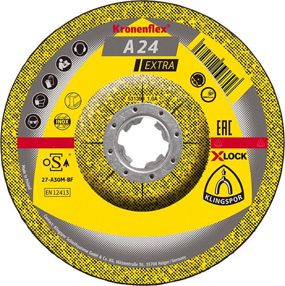 Schruppsch. A24EX X-LOCK 125x6mm gekr. Klingspor